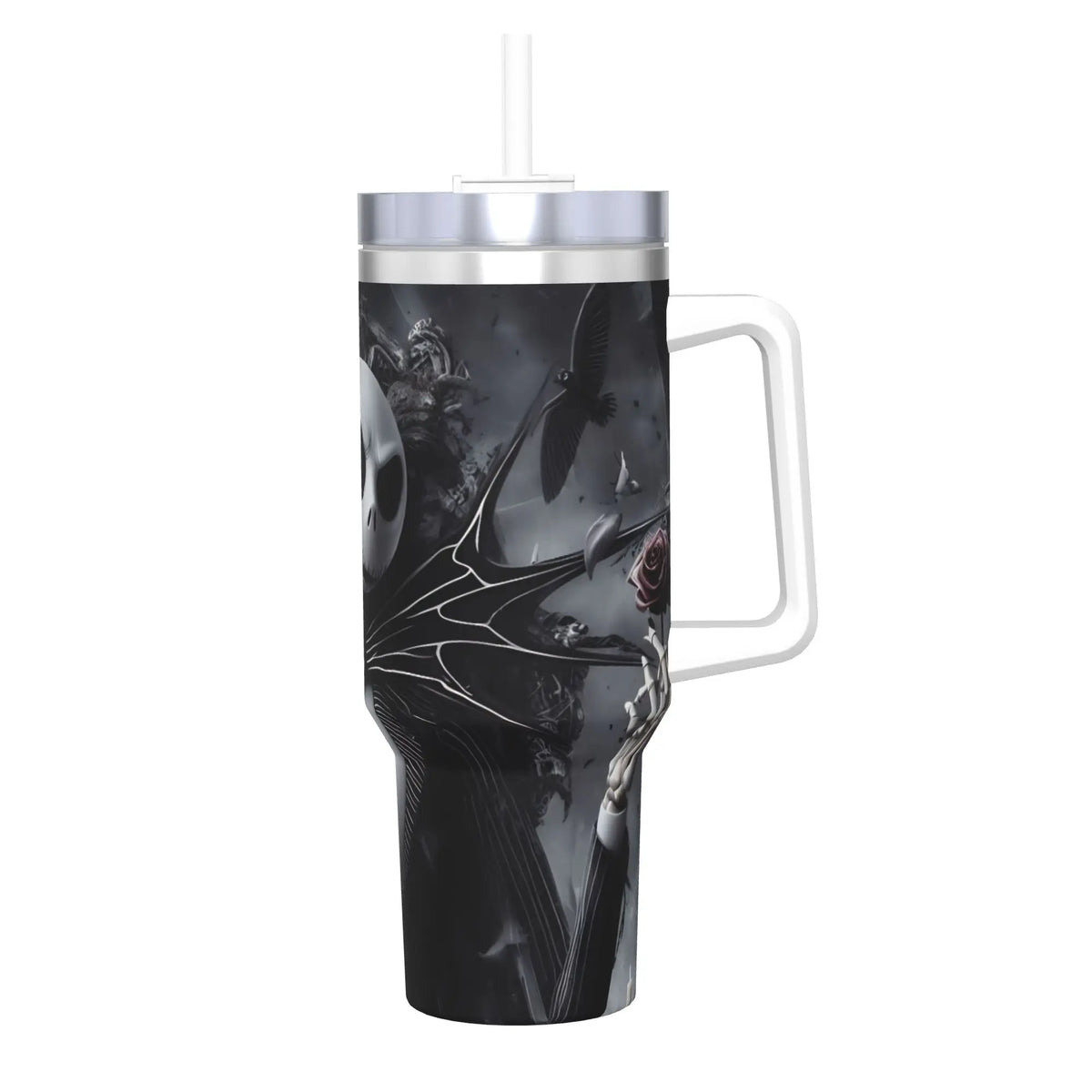 The Nightmare Before Christmas Jack Stainless Steel Tumbler  Driving Car Mugs Large Coffee Mug Cold Drink Milk Tea Water Bottle
