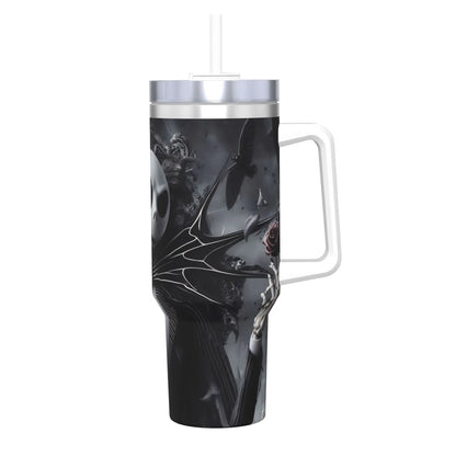 The Nightmare Before Christmas Jack Stainless Steel Tumbler  Driving Car Mugs Large Coffee Mug Cold Drink Milk Tea Water Bottle