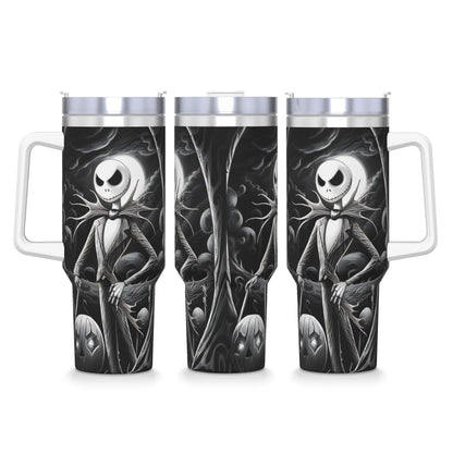 The Nightmare Before Christmas Jack Stainless Steel Tumbler  Driving Car Mugs Large Coffee Mug Cold Drink Milk Tea Water Bottle
