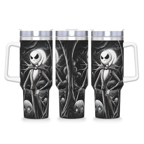 The Nightmare Before Christmas Jack Stainless Steel Tumbler  Driving Car Mugs Large Coffee Mug Cold Drink Milk Tea Water Bottle