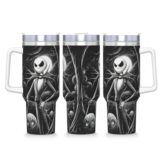 The Nightmare Before Christmas Jack Stainless Steel Tumbler  Driving Car Mugs Large Coffee Mug Cold Drink Milk Tea Water Bottle