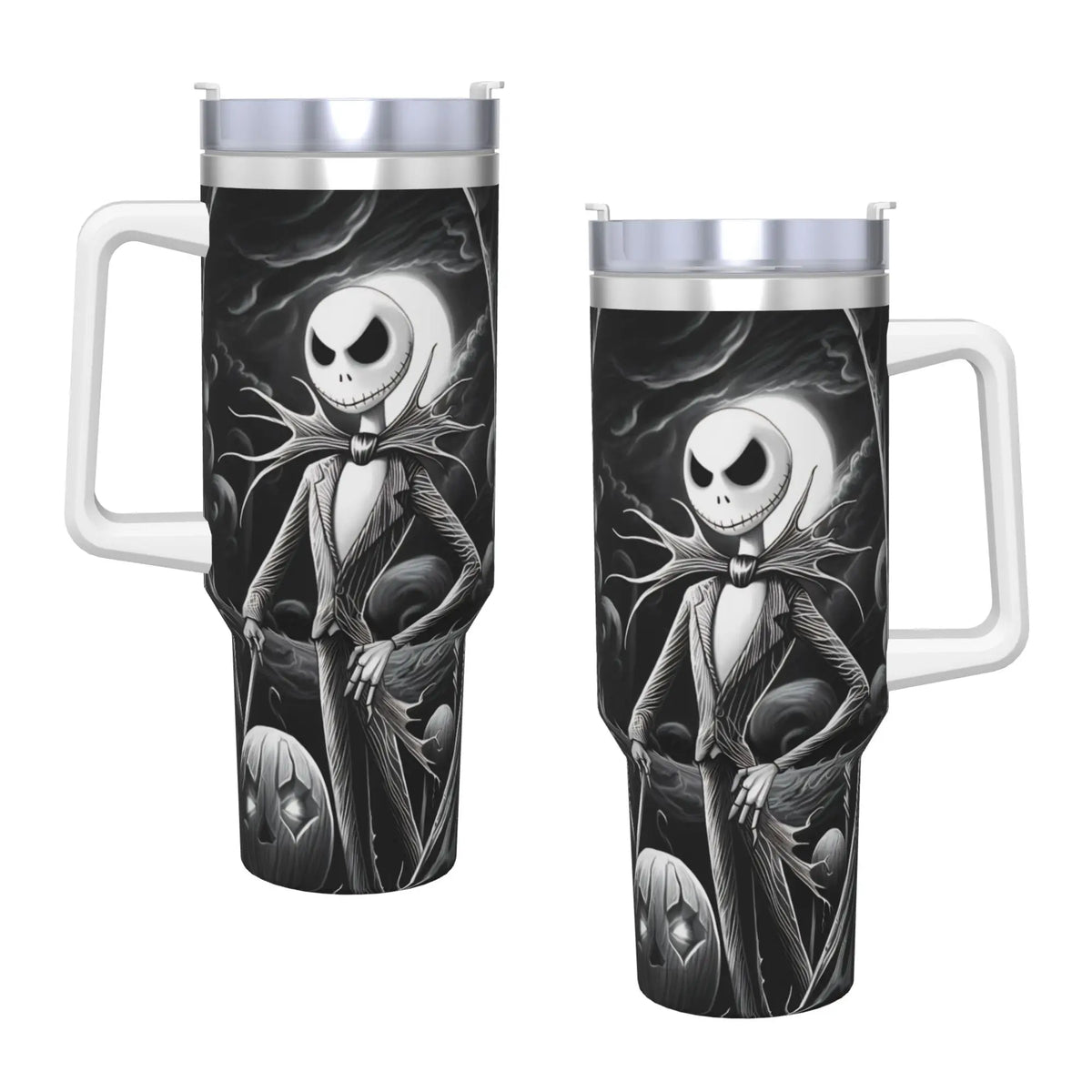 The Nightmare Before Christmas Jack Stainless Steel Tumbler  Driving Car Mugs Large Coffee Mug Cold Drink Milk Tea Water Bottle