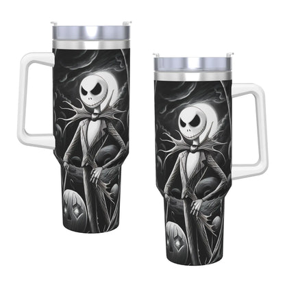 The Nightmare Before Christmas Jack Stainless Steel Tumbler  Driving Car Mugs Large Coffee Mug Cold Drink Milk Tea Water Bottle