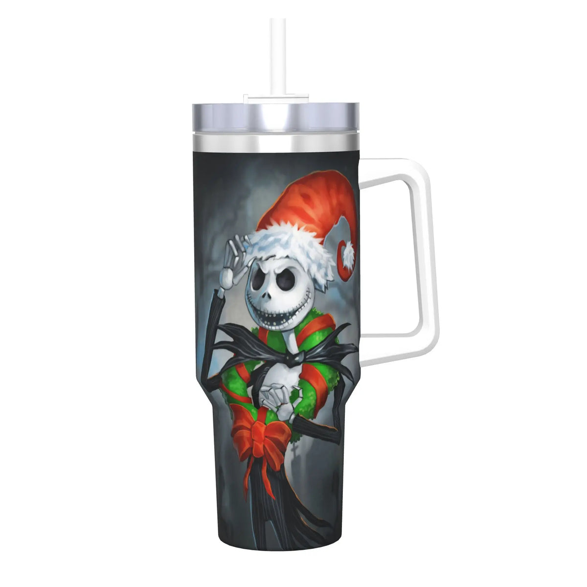 The Nightmare Before Christmas Jack Stainless Steel Tumbler  Driving Car Mugs Large Coffee Mug Cold Drink Milk Tea Water Bottle