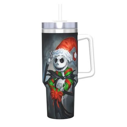 The Nightmare Before Christmas Jack Stainless Steel Tumbler  Driving Car Mugs Large Coffee Mug Cold Drink Milk Tea Water Bottle