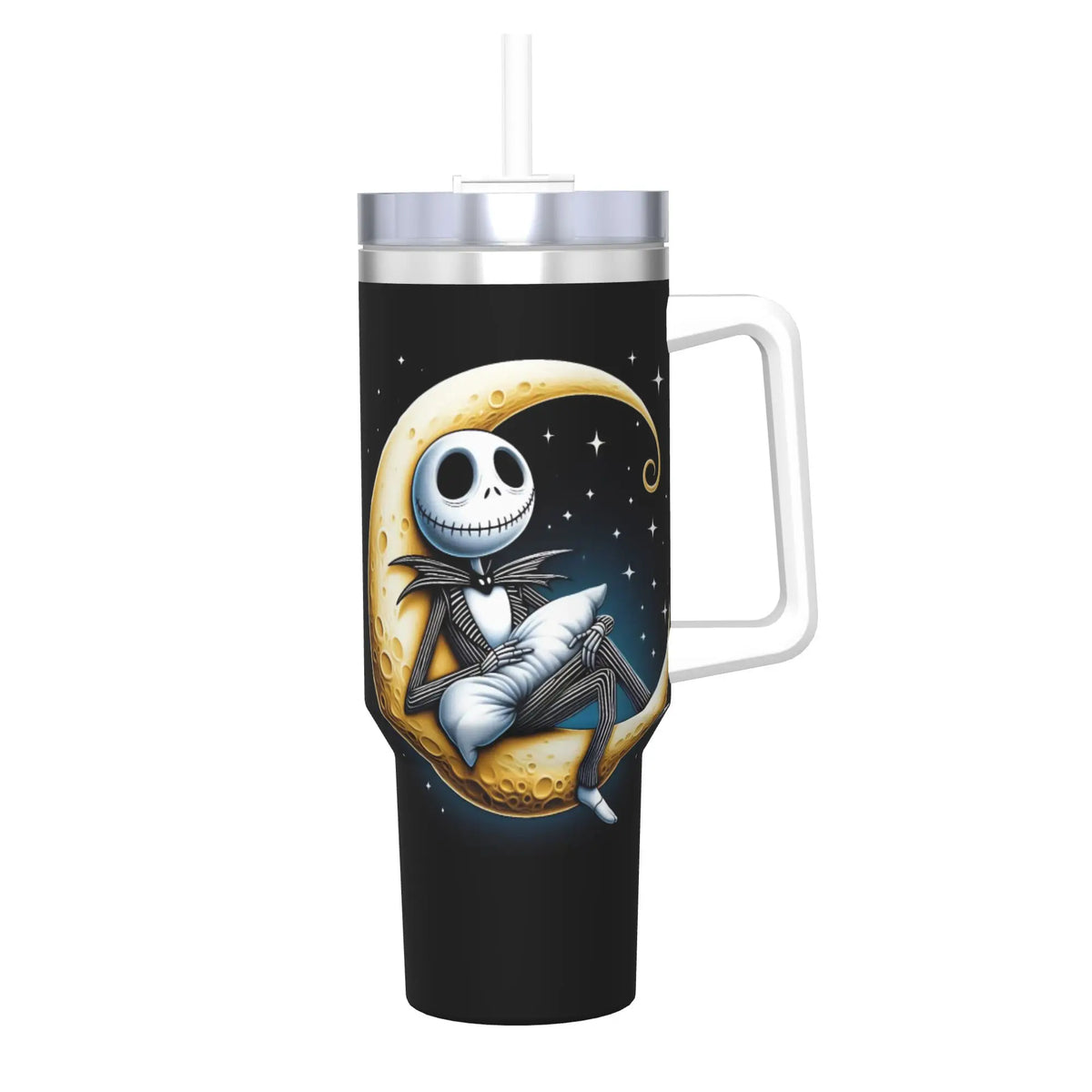 The Nightmare Before Christmas Jack Stainless Steel Tumbler  Driving Car Mugs Large Coffee Mug Cold Drink Milk Tea Water Bottle