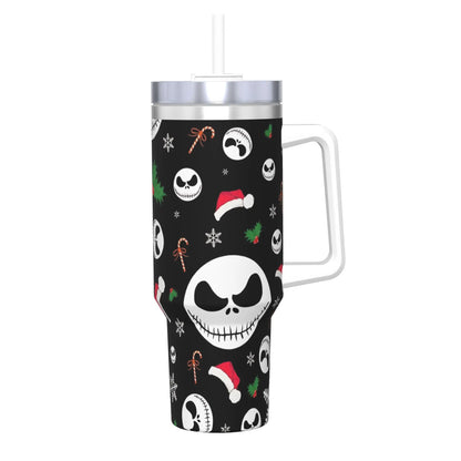 The Nightmare Before Christmas Jack Stainless Steel Tumbler  Driving Car Mugs Large Coffee Mug Cold Drink Milk Tea Water Bottle
