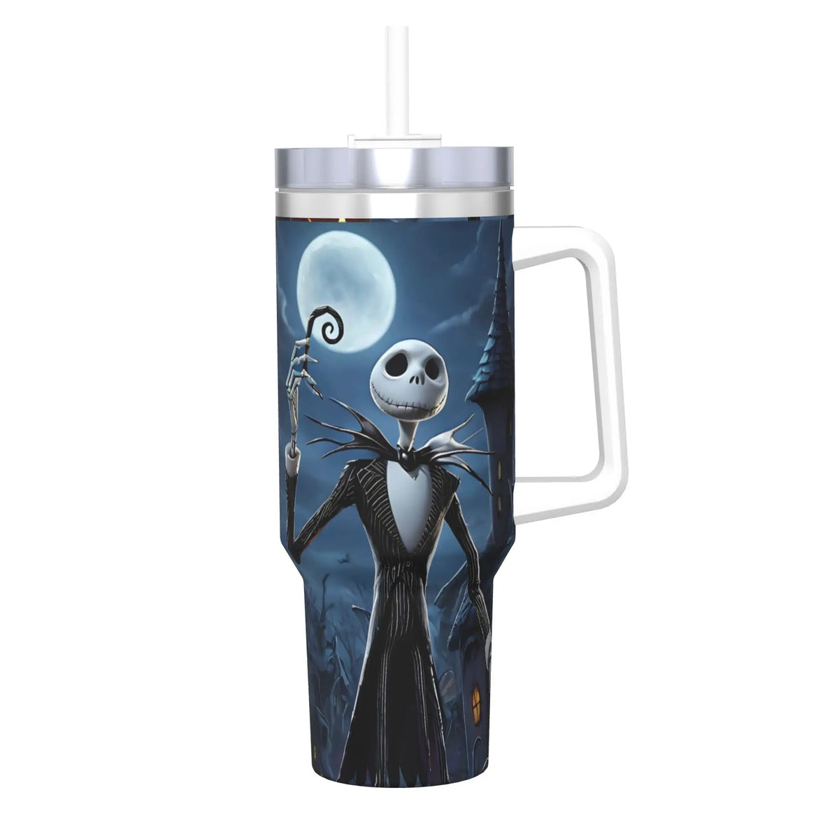 The Nightmare Before Christmas Jack Stainless Steel Tumbler  Driving Car Mugs Large Coffee Mug Cold Drink Milk Tea Water Bottle