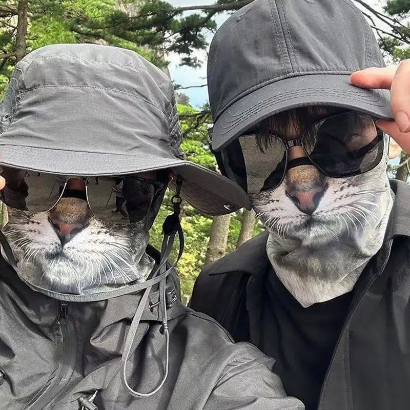 3d Cat Dog Cute Animal Balaclava Motorcycle Motocross Ski Snowboard Hat Helmet Liner Biker Neck Warmer Face Cap Cycling Headgear