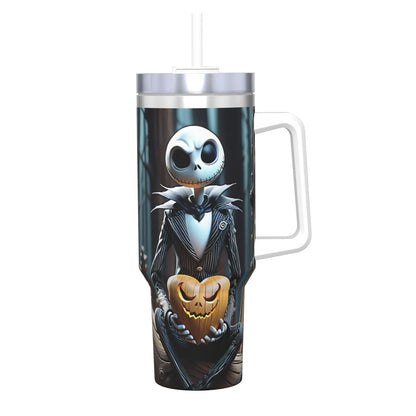 The Nightmare Before Christmas Jack Stainless Steel Tumbler  Driving Car Mugs Large Coffee Mug Cold Drink Milk Tea Water Bottle