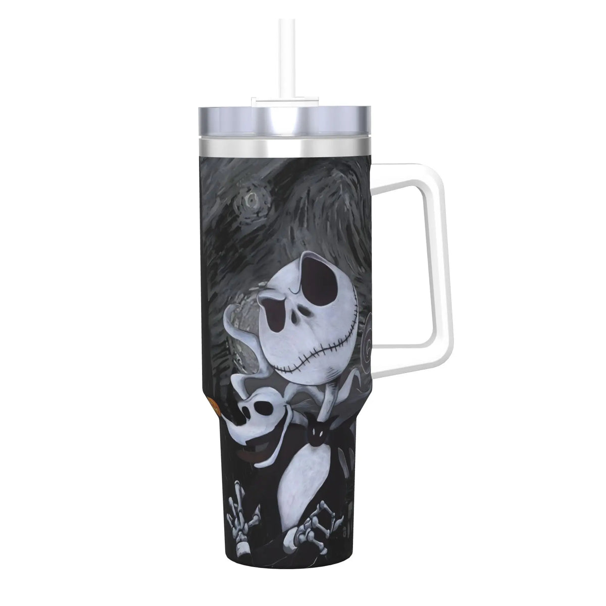 The Nightmare Before Christmas Jack Stainless Steel Tumbler  Driving Car Mugs Large Coffee Mug Cold Drink Milk Tea Water Bottle