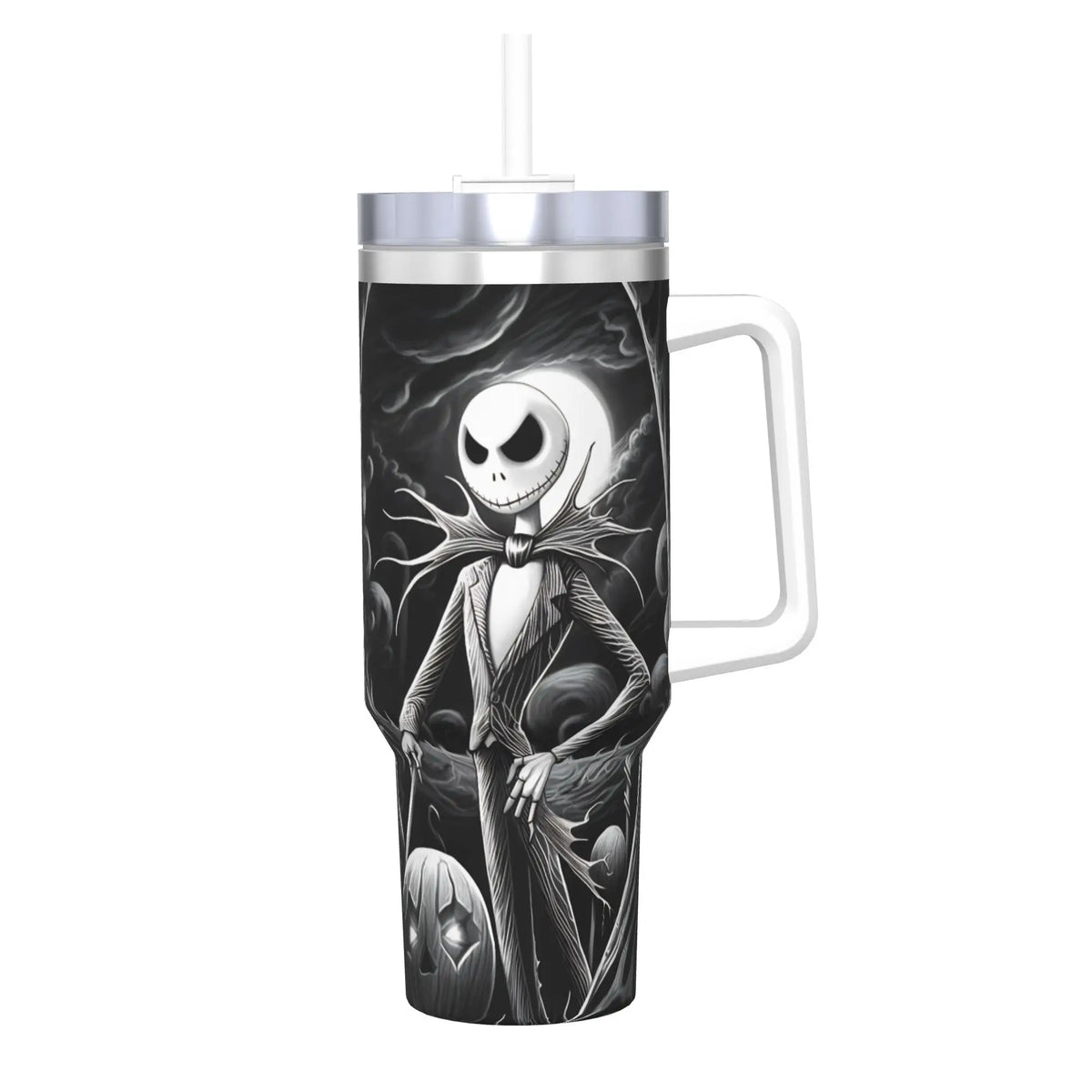 The Nightmare Before Christmas Jack Stainless Steel Tumbler  Driving Car Mugs Large Coffee Mug Cold Drink Milk Tea Water Bottle